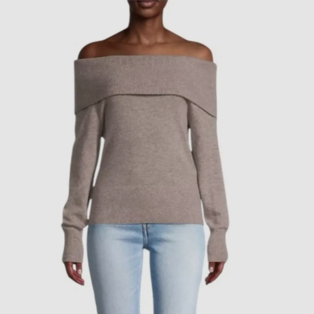 Cashmere Off the Shoulder Sweater. Worn twice.